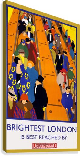Brightest London travel poster Canvas Print