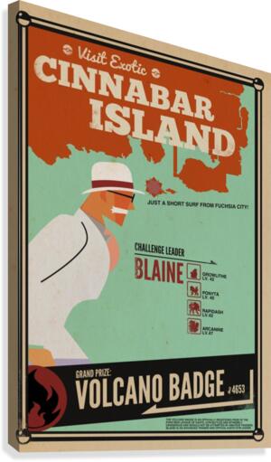 Visit Exotic Cinnabar Island  Canvas Print