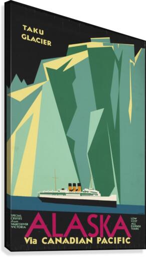 Alaska via Canadian Pacific Canvas Print