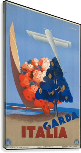 Garda Italia Vintage Poster  Canvas Print