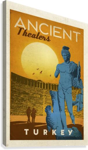 Turkey Ancient Theaters  Canvas Print