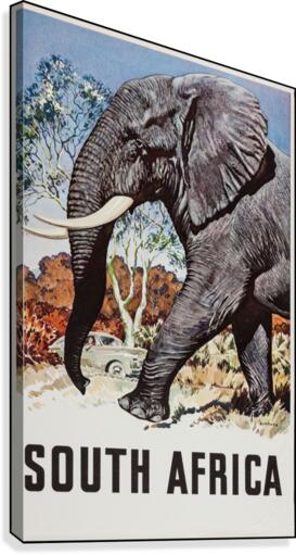 South Africa Travel Poster  Canvas Print