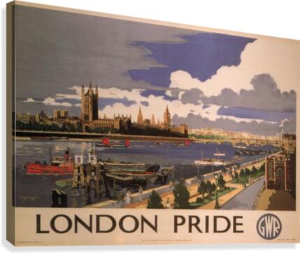 London Pride by Frank Mason 1946 Vintage Railway Poster  Canvas Print