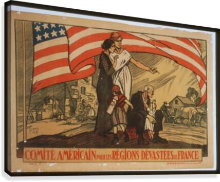 Vintage---Devastated-by-War Canvas Print