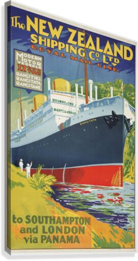 The New Zealand Shipping Company Limited vintage poster Canvas Print