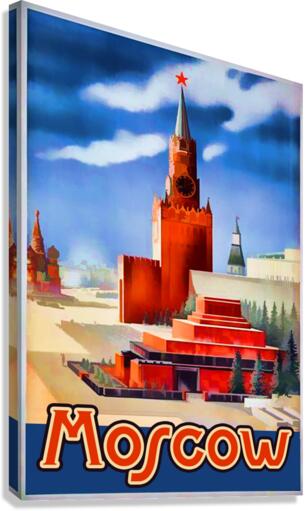 Imperial Airways travel poster for Moscow  Canvas Print