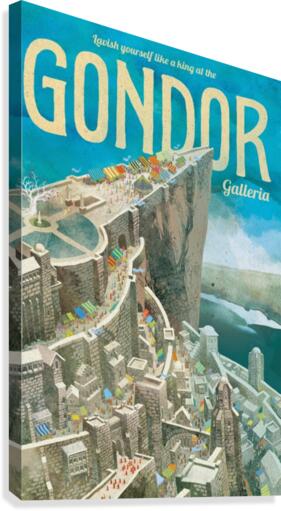 Gondor vintage poster Canvas Print
