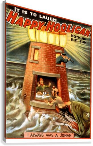 Happy Hooligan I Always Was a Jonah Vintage Poster 1902 Canvas Print