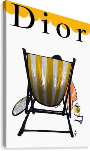 Dior Vintage Poster  Canvas Print