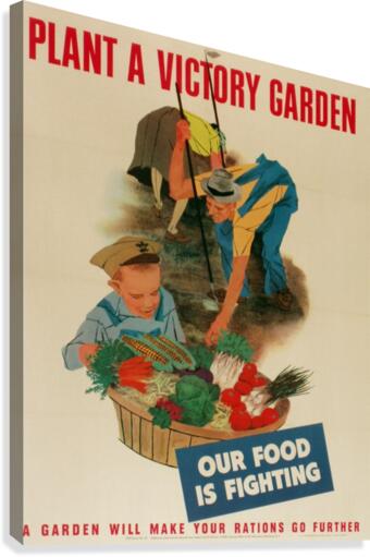 Plant a Victory Garden Canvas Print