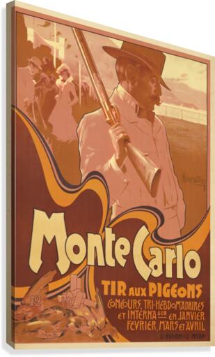 Monte Carlo Tir Aux Pigeons Canvas Print