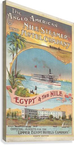 Egypt and The Nile travel poster  Canvas Print
