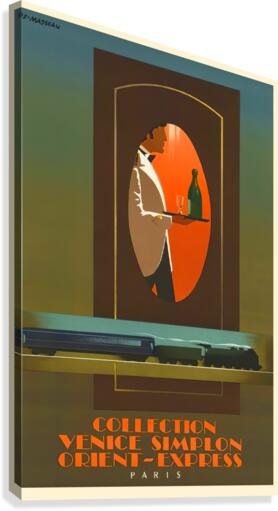 Simplon Orient Express French Poster  Canvas Print