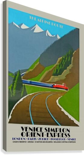 Simplon Orient Express The Alpine Route  Canvas Print