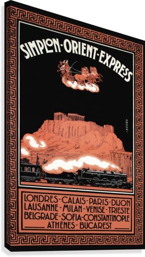 Simplon Orient Express poster, 1926  Canvas Print