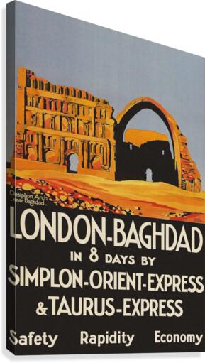 Poster London Bagdad Taurus Express Broders 1931 Canvas Print