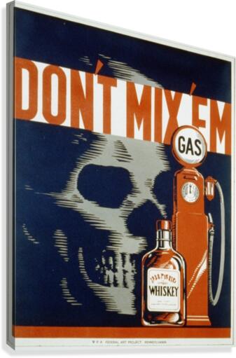 Dont mixem vintage poster  Canvas Print