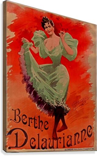 Berthe Delauriane Vintage Poster  Canvas Print