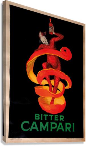 Original Vintage Poster Bitter Campari  Canvas Print
