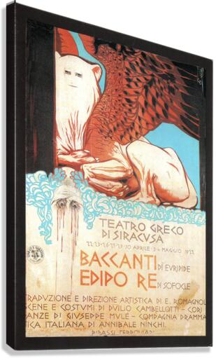 Vintage poster for Teatro Greco di Siracusa  Canvas Print