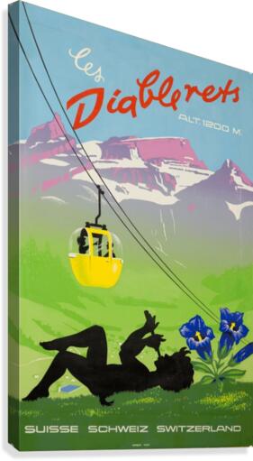 Diablerets Swiss Travel Poster.jpg  Canvas Print