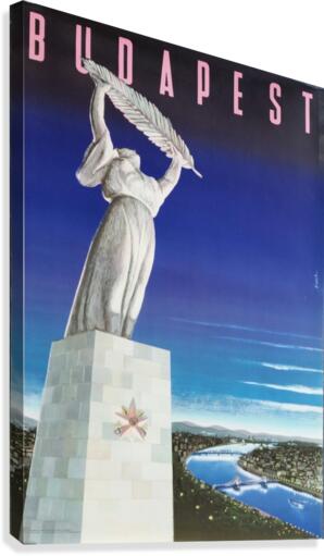 Original vintage poster Budapest  Canvas Print