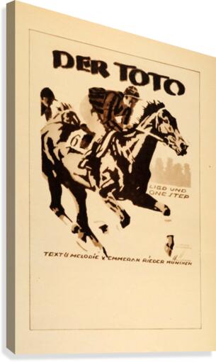 1920 Ludwig Hohlwein Poster Lithographs and Gravures Der Toto  Canvas Print