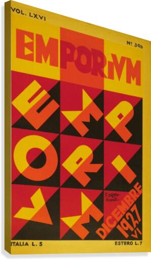 Emporium Italian vintage poster  Canvas Print