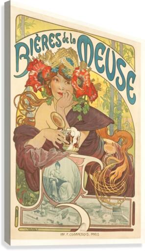 Bierre de la Meuse poster  Canvas Print