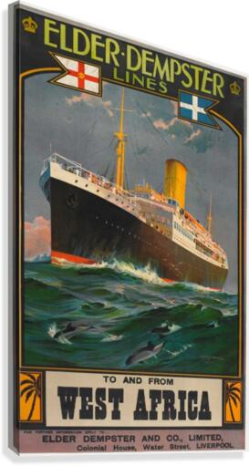 Elder Dempster Lines vintage poster  Canvas Print