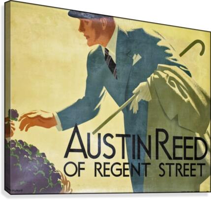Austin Reed of Regent Street vintage poster  Canvas Print