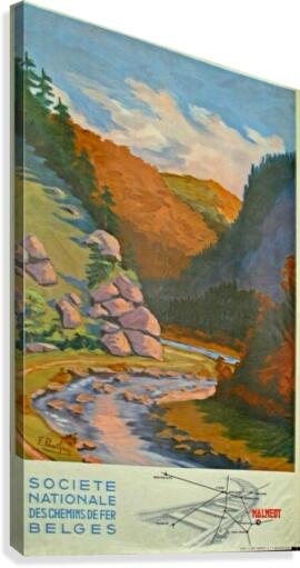 Malmedy Societe Nationale des Chemins de Fer Belges  Canvas Print