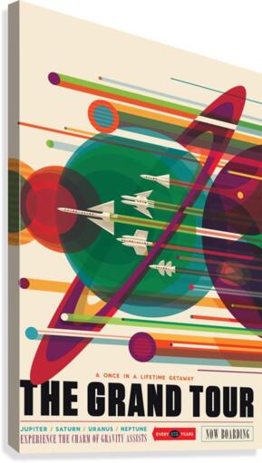Visions of the Future NASA space exploration poster  Canvas Print