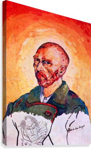 Self portrait study Canvas Print