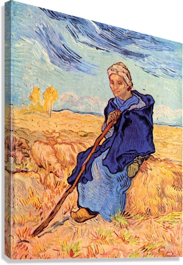 The shepherdess Canvas Print