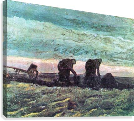 Two farmers Canvas Print