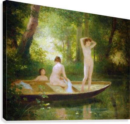 Les Baigneuses Canvas Print