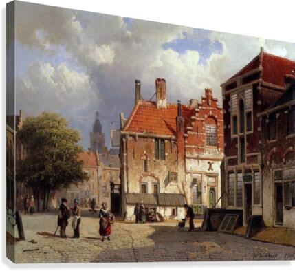 Town Square Canvas Print