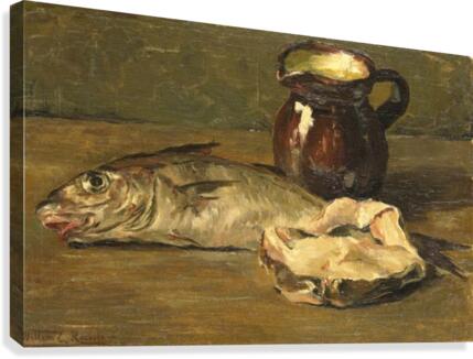 Still Life with Cod by Willem Roelofs Wall Art