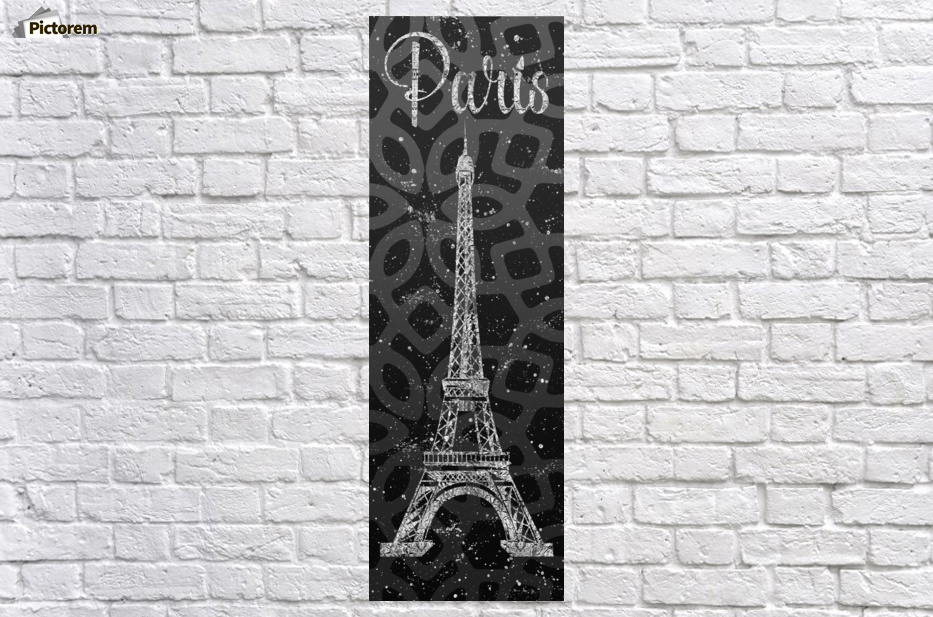 Graphic Art Paris Eiffel Tower Ultraviolet Silver Melanie Graphic Art Paris Eiffel Tower Ultraviolet Silver Wall Decor Frame