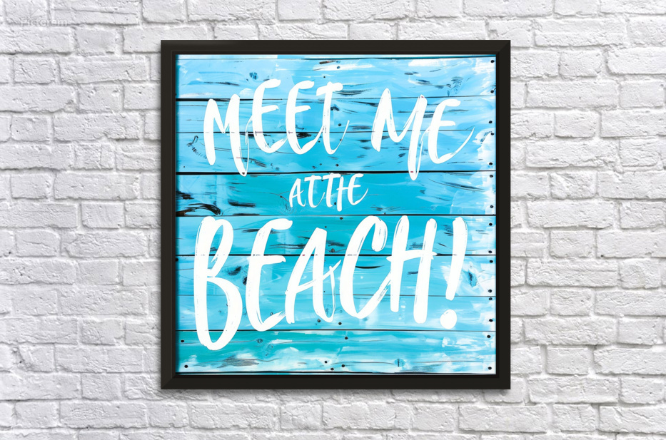 Beach Quote Boardwalk by SykArt Designs