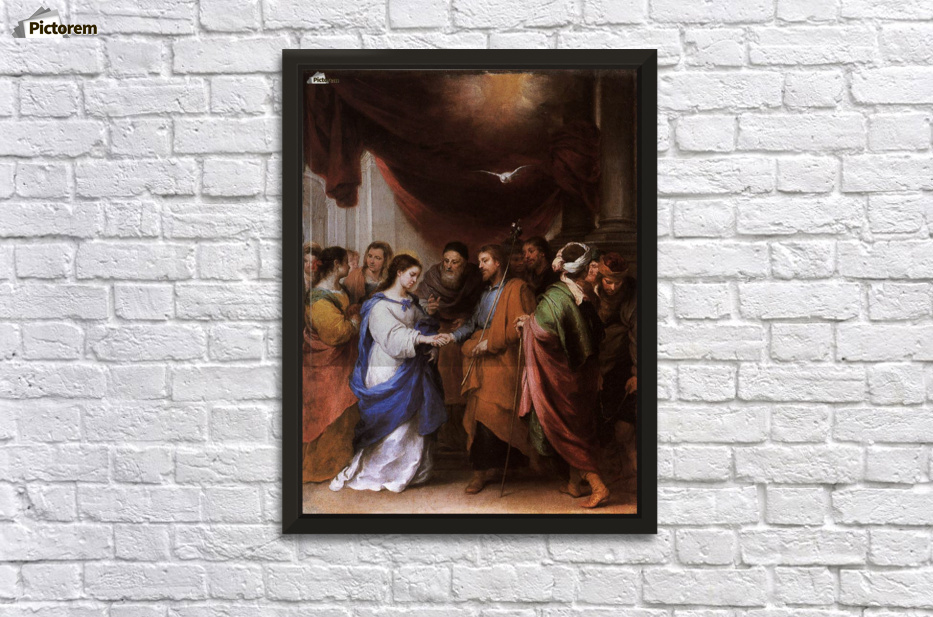 Bartolome Esteban Murillo The Baptism of Christ Giclee Paper Print Poster