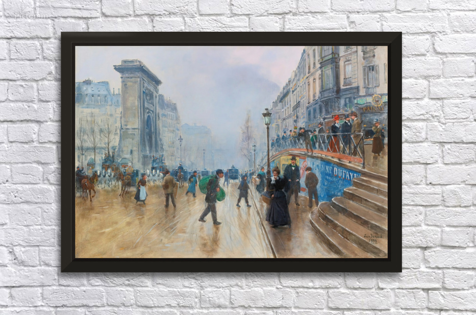 Le boulevard Saint–Denis à Paris [1899] by Jean Béraud [1849–1935