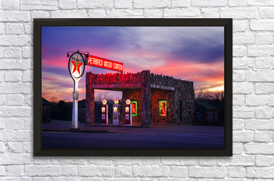 Sunset at the Petrified Wood Station by Andy Crawford