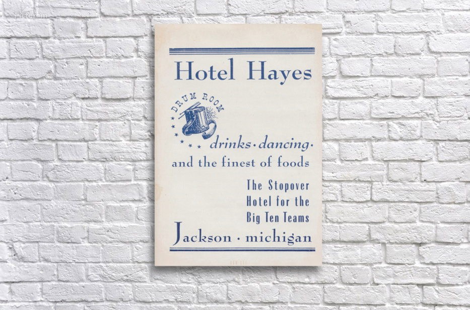 1940s Hotel Hayes Big 10 Ad by Row One Brand