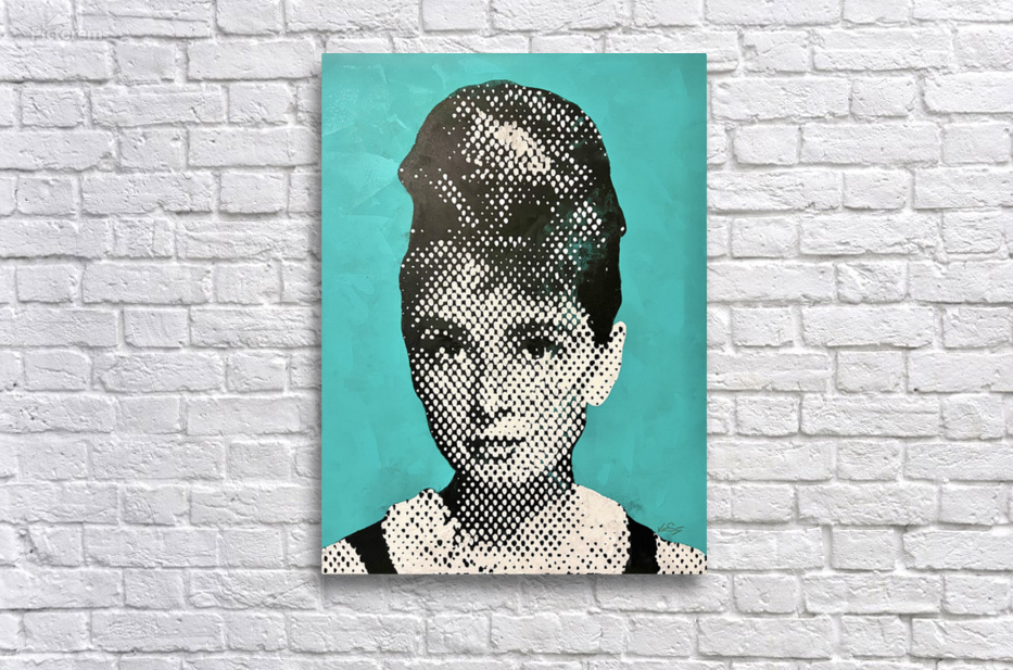 Timeless Elegance – Stippling Portrait of Audrey Hepburn by  vincentsantiago