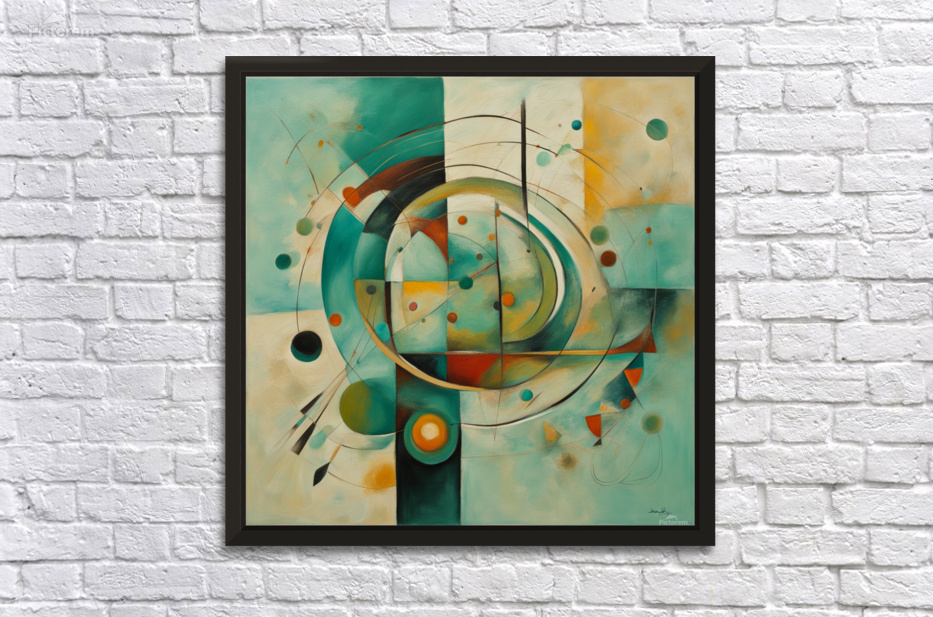 Abstract painting art Kandinsky inspired by Monica Longhini