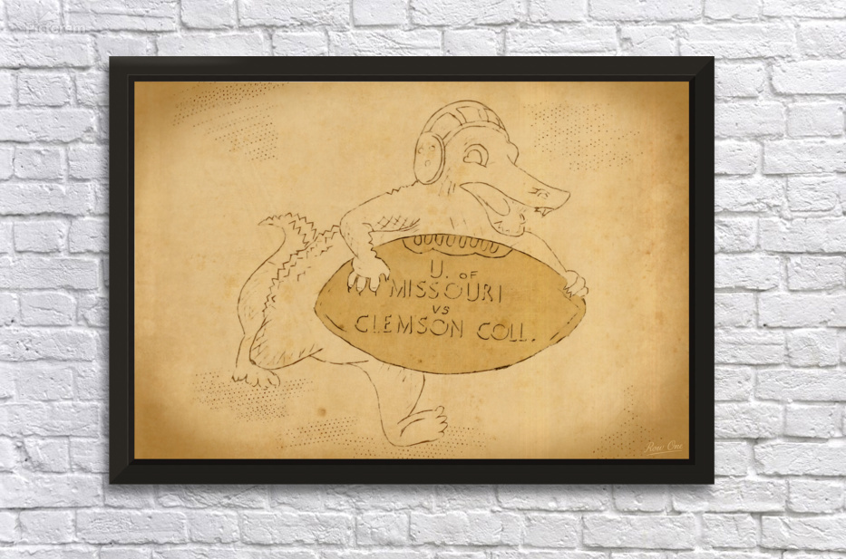 1949 Gator Bowl Art by Row One Brand