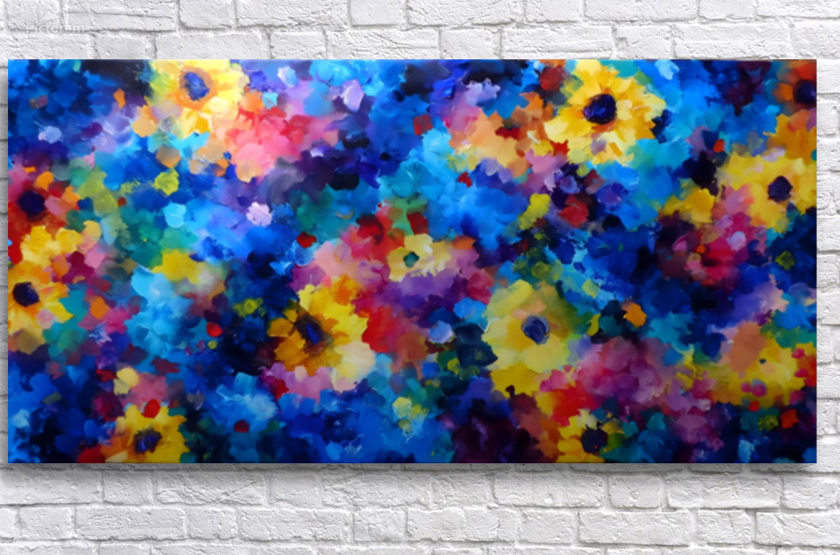 Sinfonia Di Colori - Symphony Of Colors - Vibrant Floral Art Prints by Savage Art Prints
