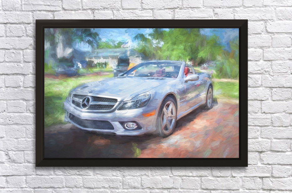 2009 Silver Mercedes Benz SL 550 Silver Arrow X1 2 by Rich Franco